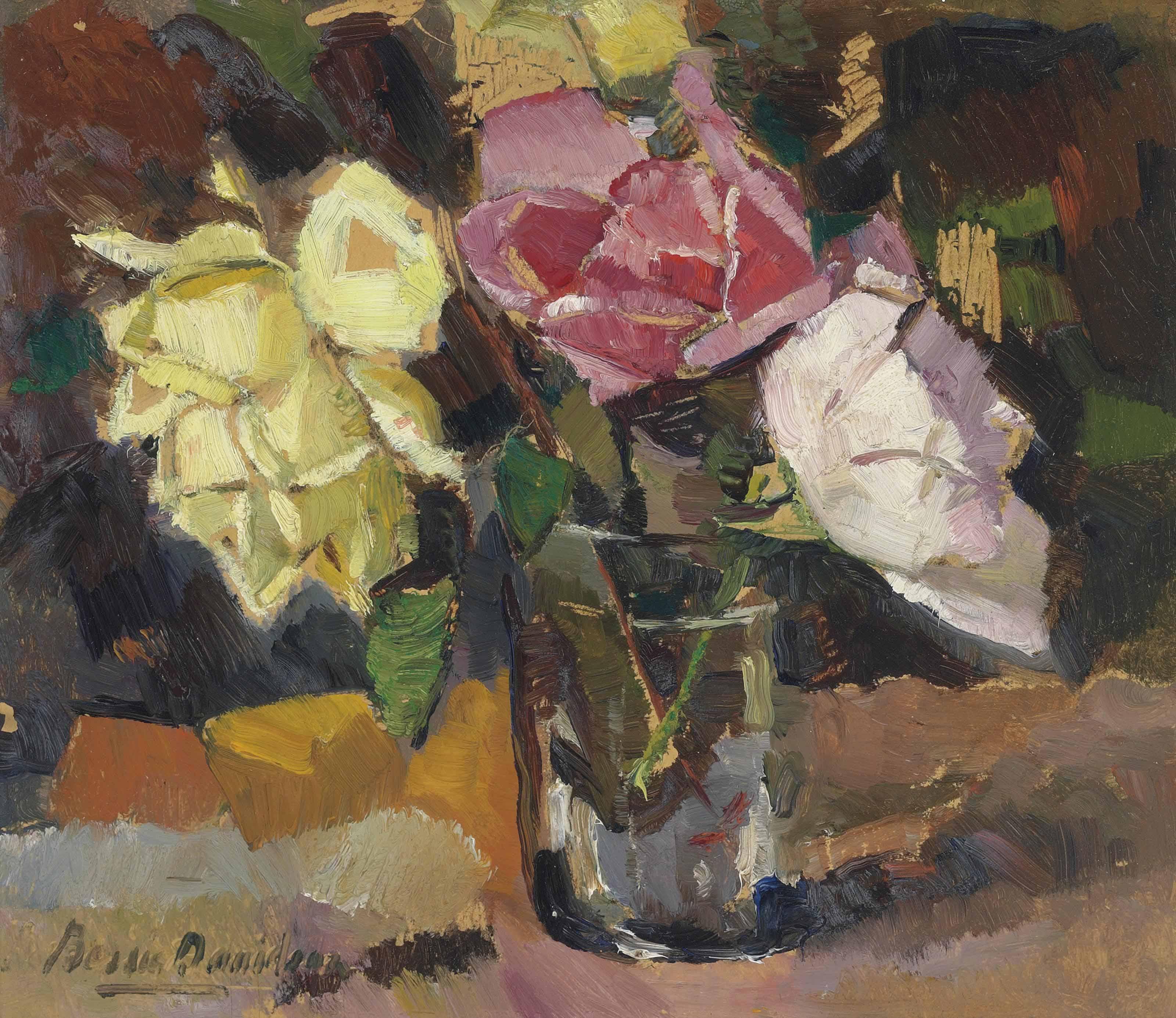 Bessie Ellen Davidson - Flowers In A Glass