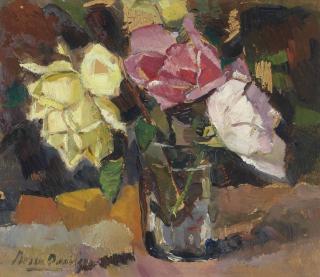 Bessie Ellen Davidson - Flowers In A Glass