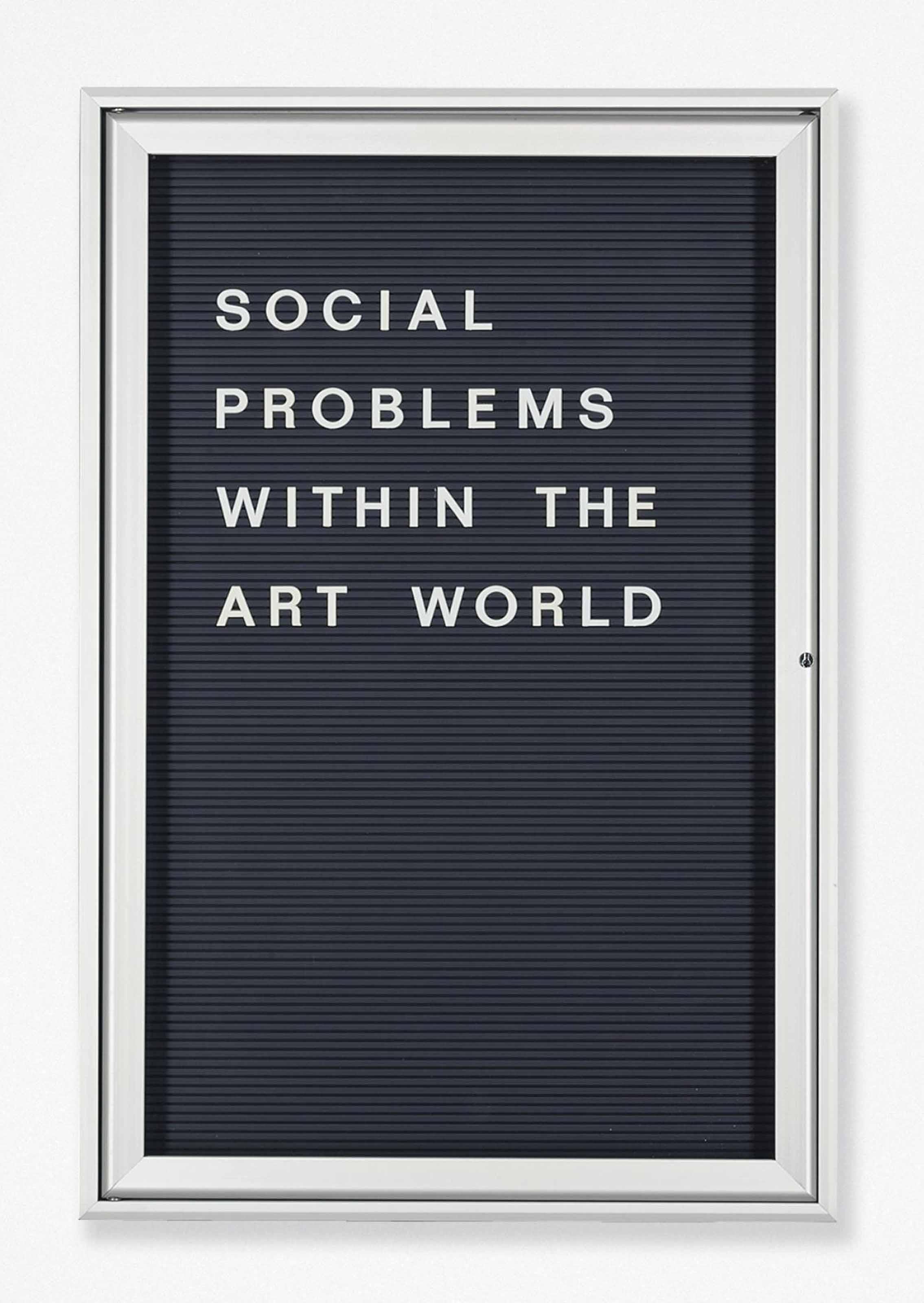 Bethan Huws - Untitled (Social Problems within the Art World)