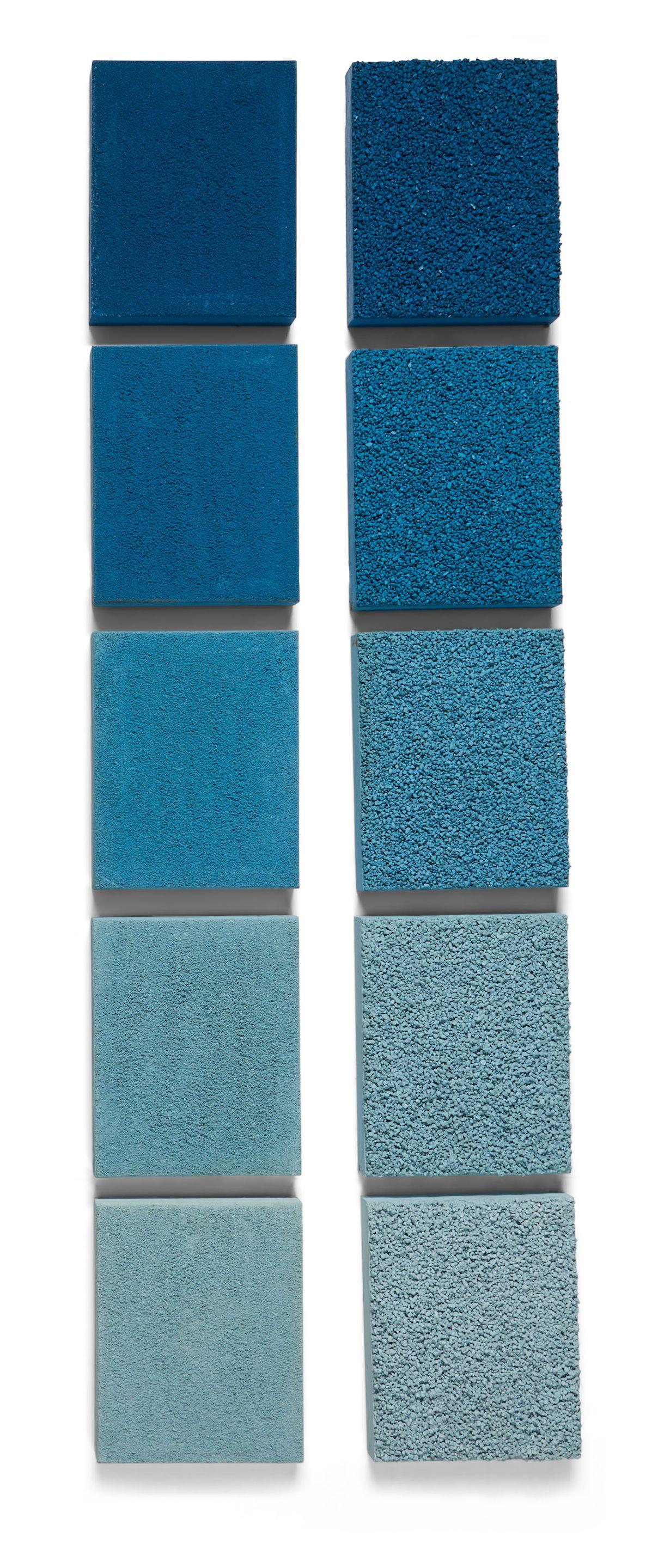 Bettina Werner - Sfumatura Mentale Azzurra each panel 10 x 8 in. (25.4 x 20.3 cm) unframed