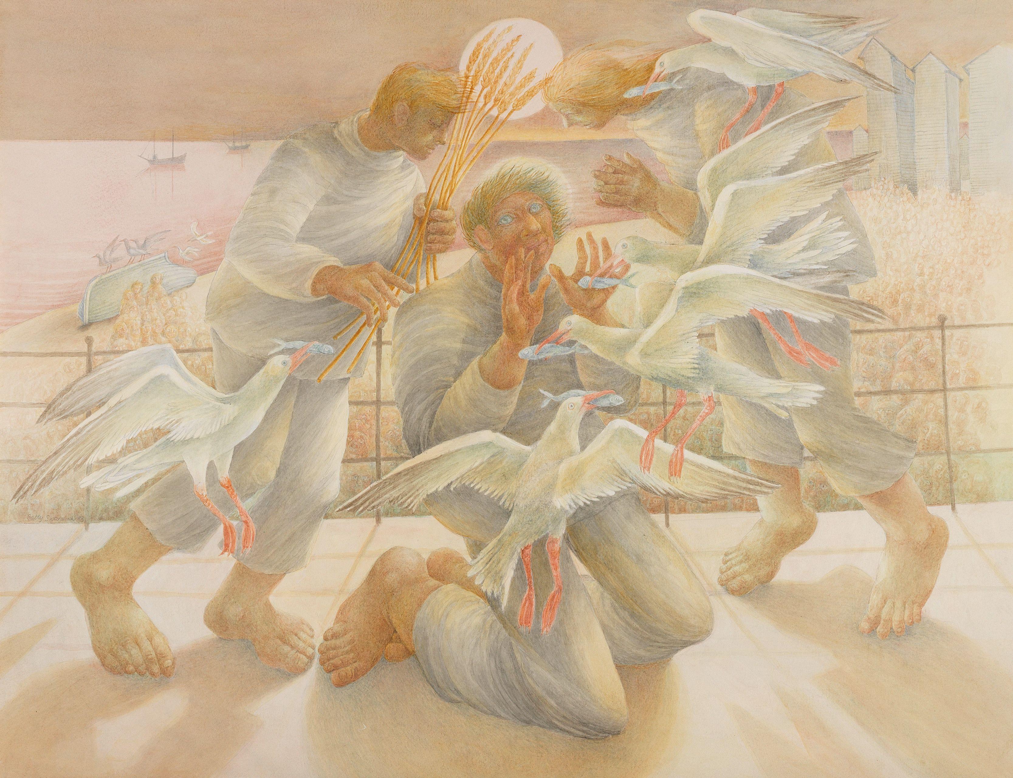 Betty Swanwick - Feeding the Flocks