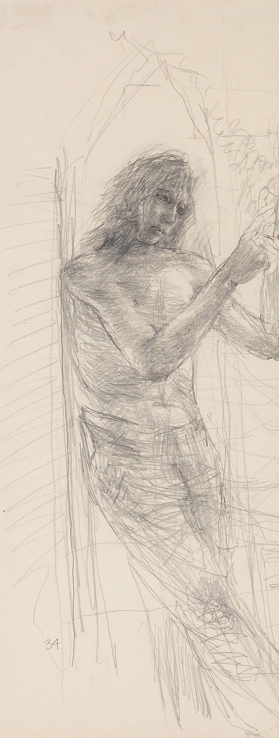 Betty Swanwick - Preparatory Sketch for The Key of the Kingdom