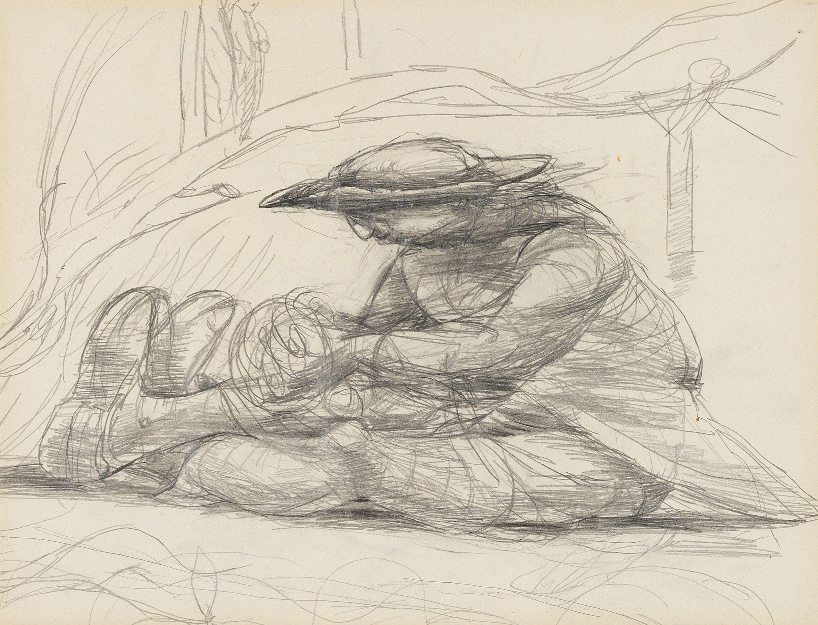 Betty Swanwick - Preparatory Sketch for The Wilderness Regained