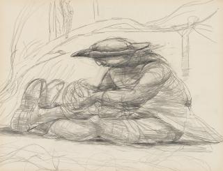 Betty Swanwick - Preparatory Sketch for The Wilderness Regained