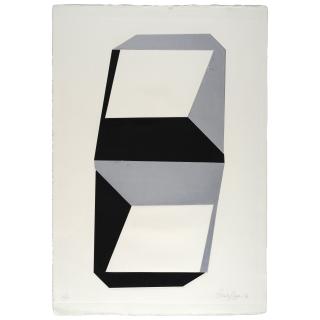 Beverly Pepper - Double Vertical Silver and Black