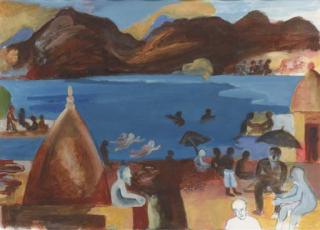 Bhupen Khakhar - In Rishikesh