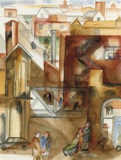 Bhupen Khakhar - Manchester Cotton Mills