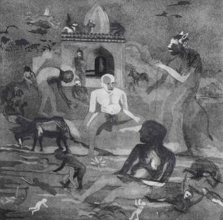 Bhupen Khakhar - On the river Jamuna