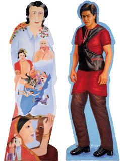 Bhupen Khakhar - Shahrukh with Southern Stars (Two sided cut-out figure)