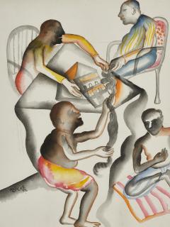 Bhupen Khakhar - Untitled (Four Men)