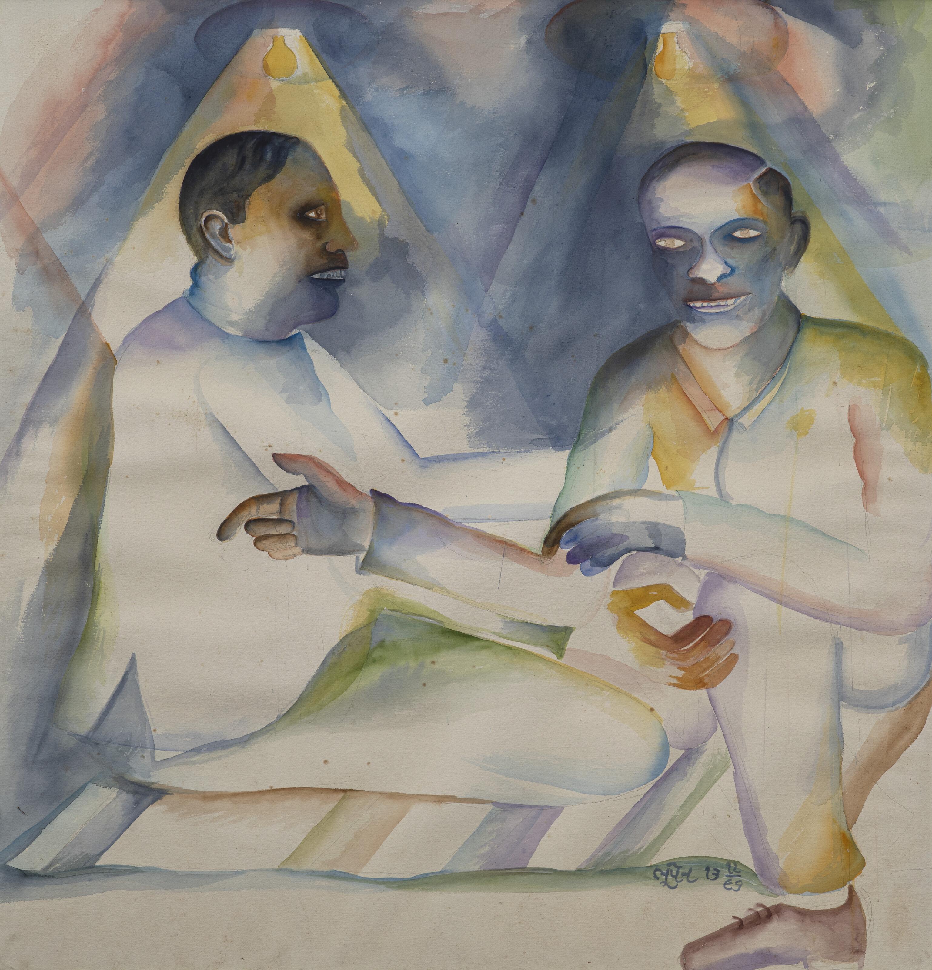 Bhupen Khakhar - Untitled (Two Men)