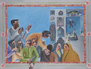 Bhupen Khakhar - Waiting for Darshan