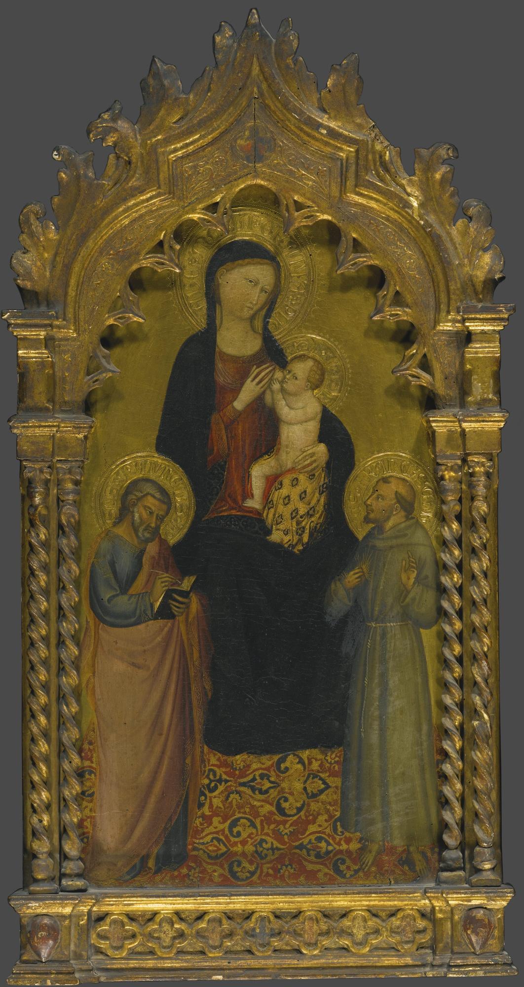 Bicci Di Lorenzo - The Madonna And Child With Saints Matthew And Francis