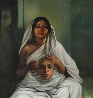 Bikash Bhattacharjee - Portrait of - Bala Dasi