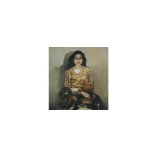 Bikash Bhattacharjee - Portrait Of Mrs Jyoti Thapar