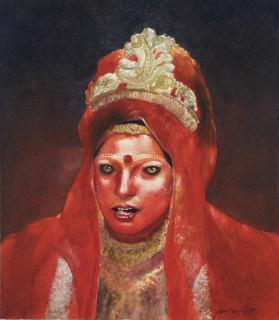 Bikash Bhattacharjee - Untitled (Bride)