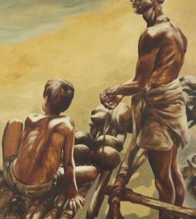 Bikash Bhattacharjee - Untitled (Father and Son)