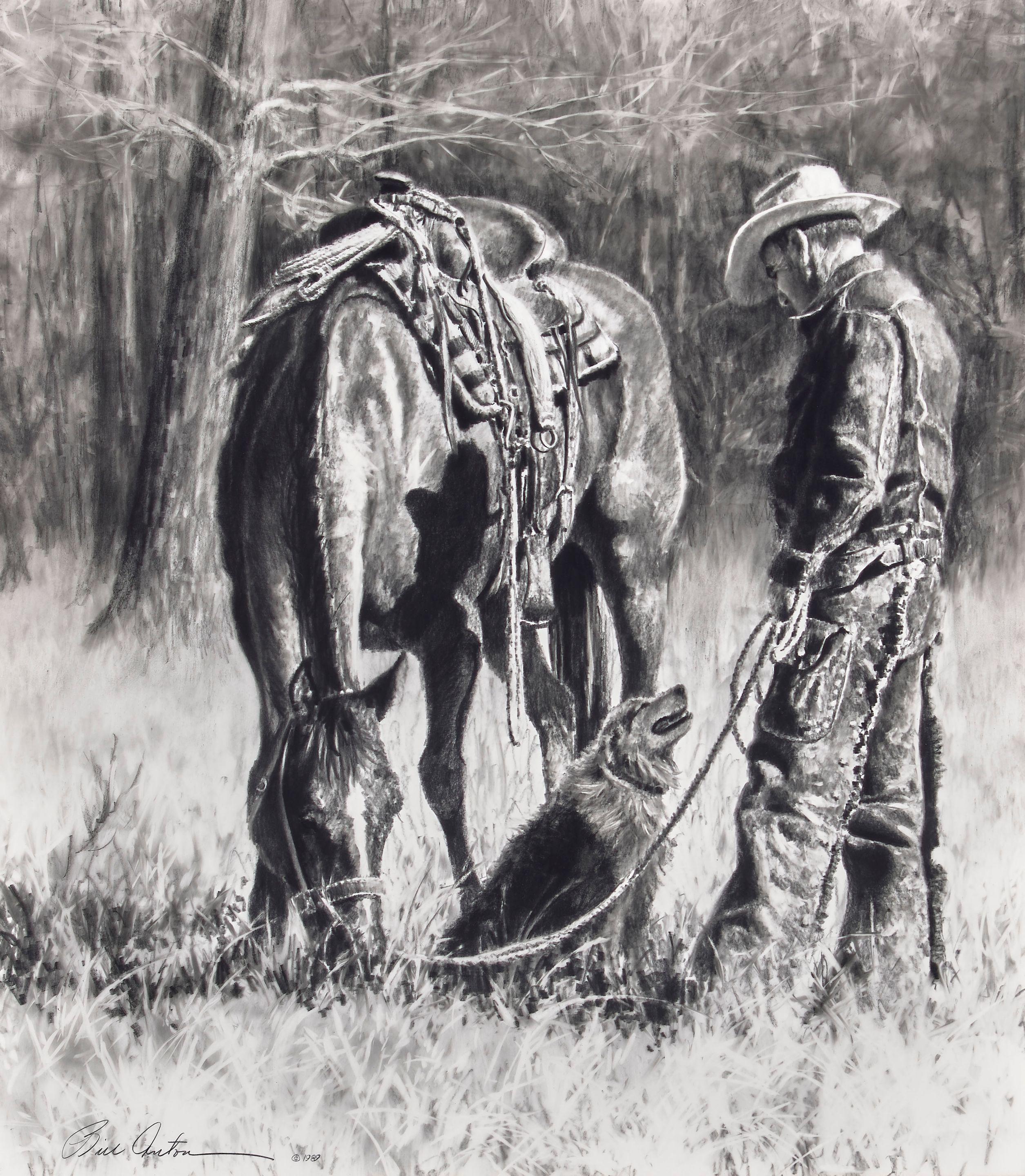 Bill Anton - Me and My Shadow sight 24 x 21 1/2 in. framed 35 x 32 in.