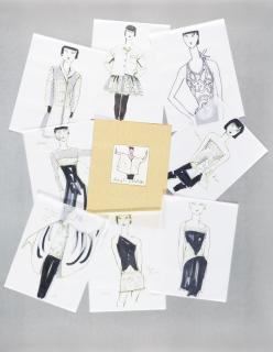 Bill Blass - Portfolio Of 80 Rough Marker Sketches On Tracing Paper