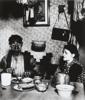 Bill Brandt - A Northumbrian Miner at His Meal, c. 1937