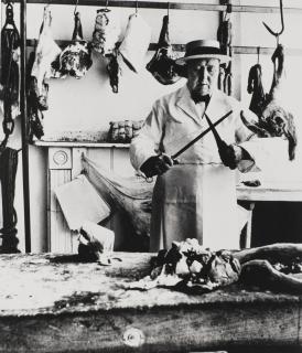 Bill Brandt - Butcher At Notting Hill Gate, London, 1932