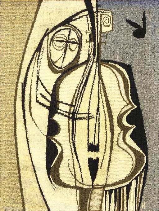 Bill Hinz - Untitled (Bass Player with Rabbit Head)