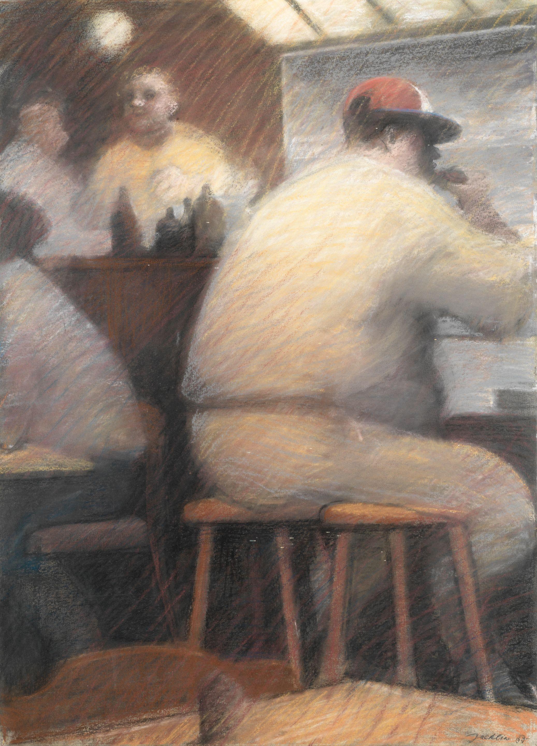 Bill Jacklin R.A. - Fat Man at the Bar