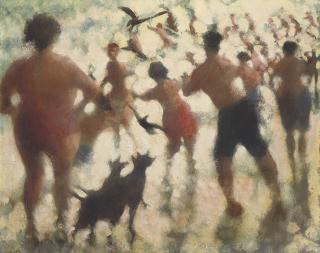 Bill Jacklin, R.A. - Into the Sea II, Bathers, Coney Island