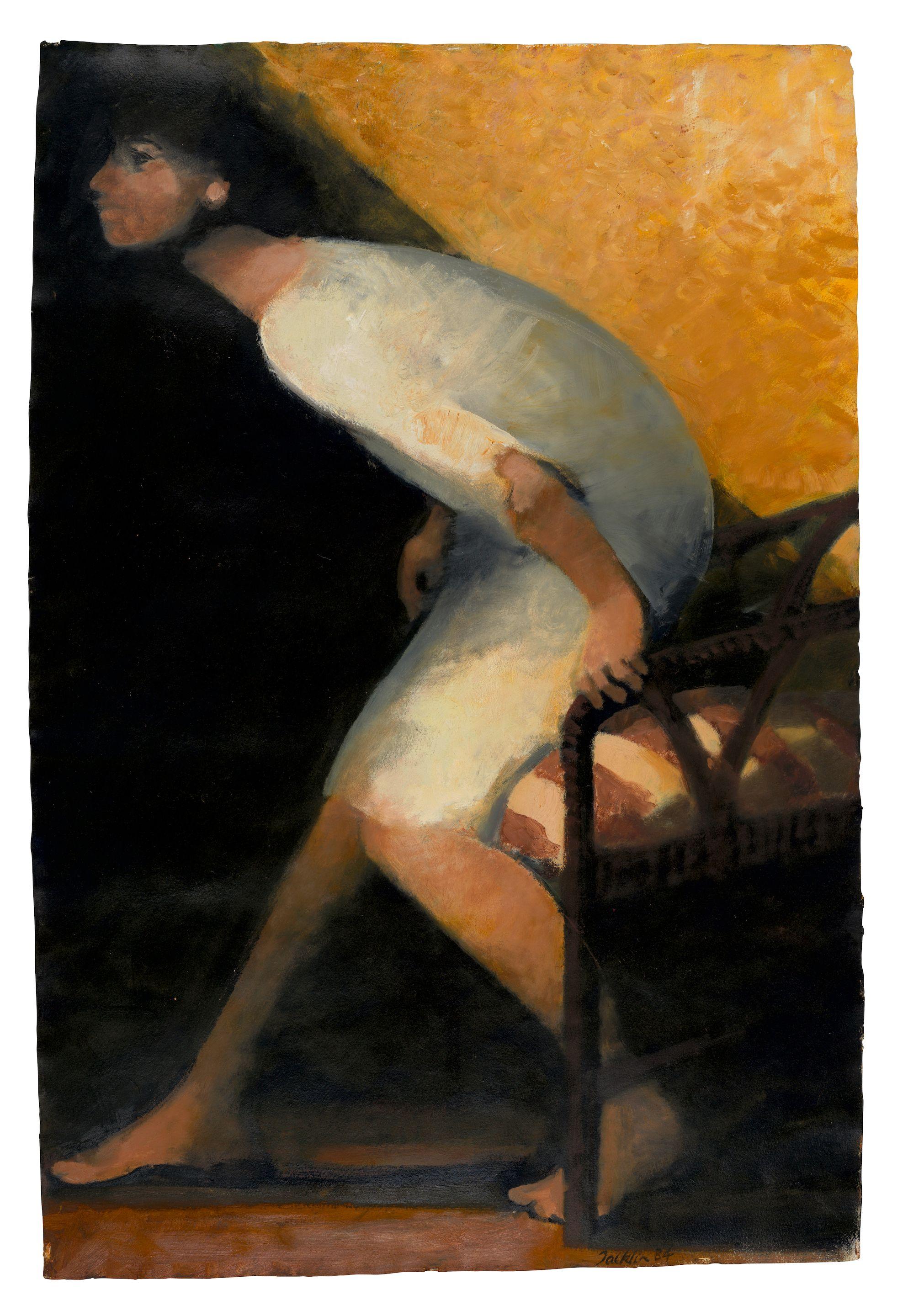 Bill Jacklin R.A. - Woman in a Chair (Walking Away)