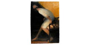 Bill Jacklin R.A. - Woman in a Chair (Walking Away)