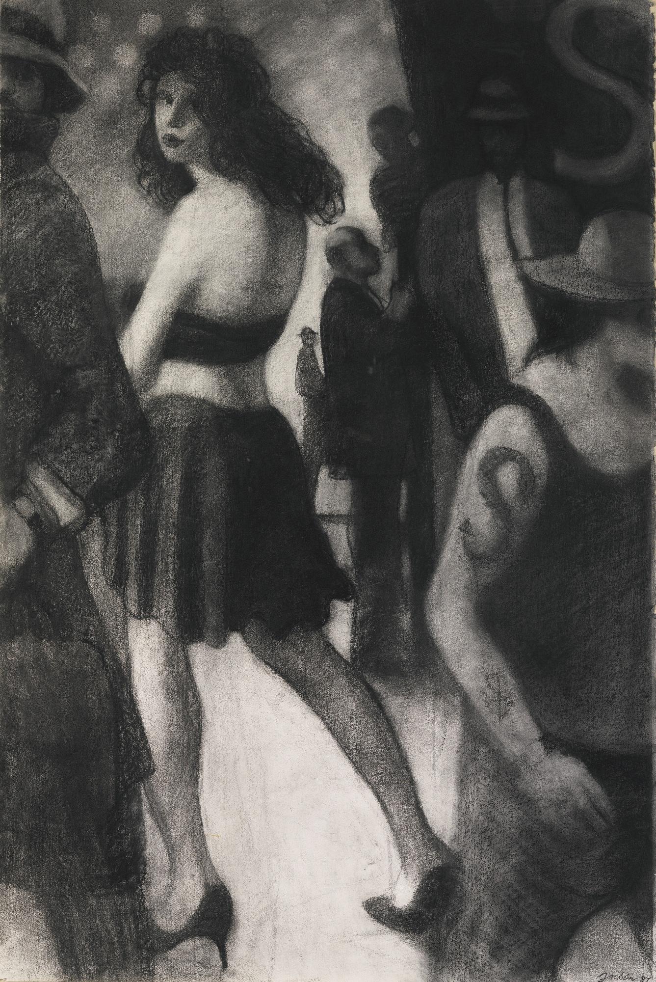 Bill Jacklin - Charcoal Ruins: Girl Turning