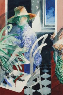 Bill Jacklin - Man with a Straw Hat, No. IV