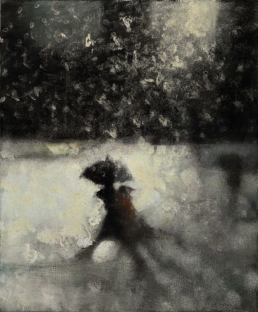 Bill Jacklin - Study for Black Umbrella--Times Square
