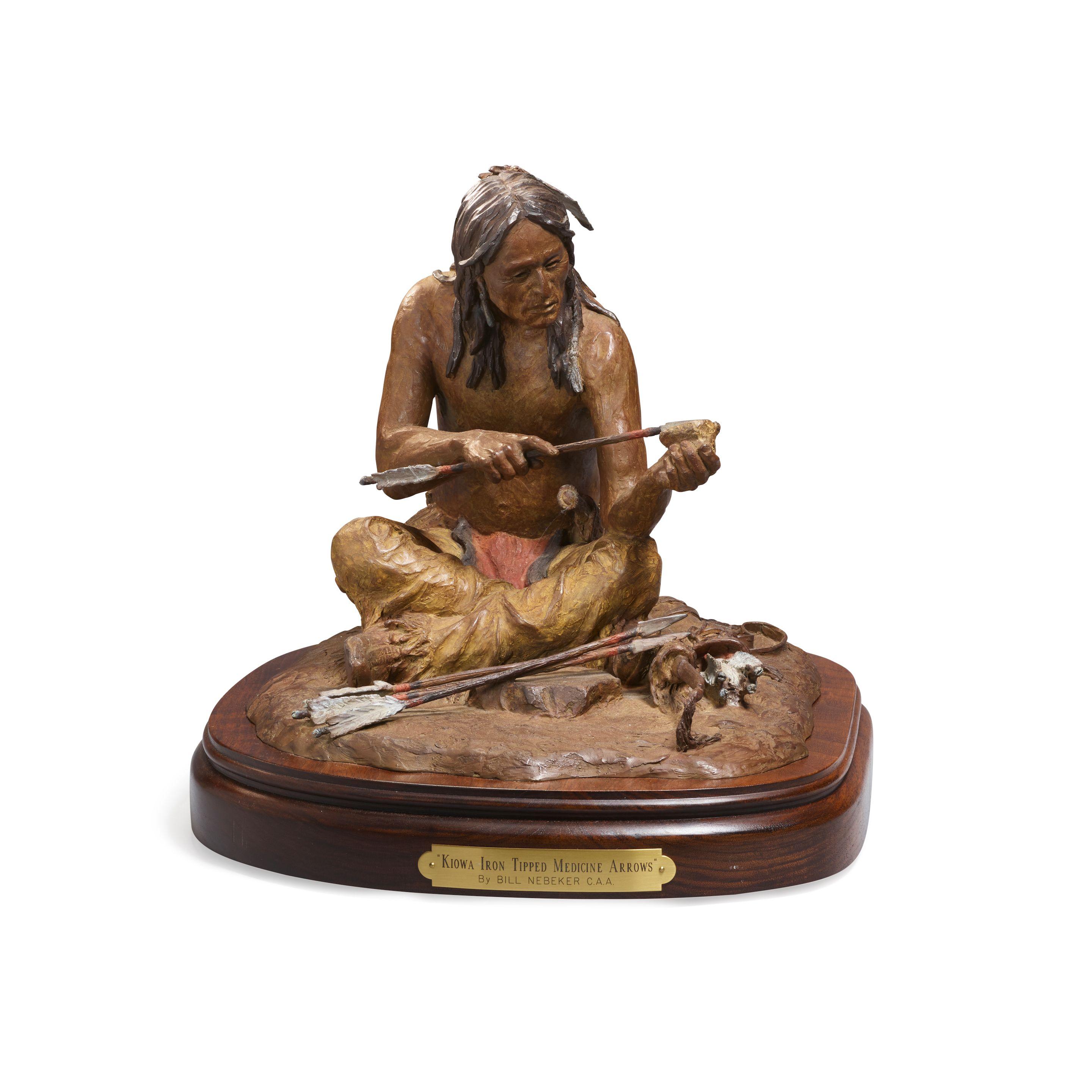 Bill Nebeker - Kiowa Iron Tipped Medicine Arrows 10 in. high