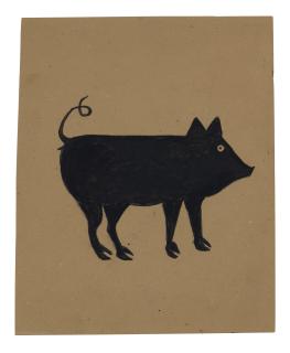 Bill Traylor - Black Pig