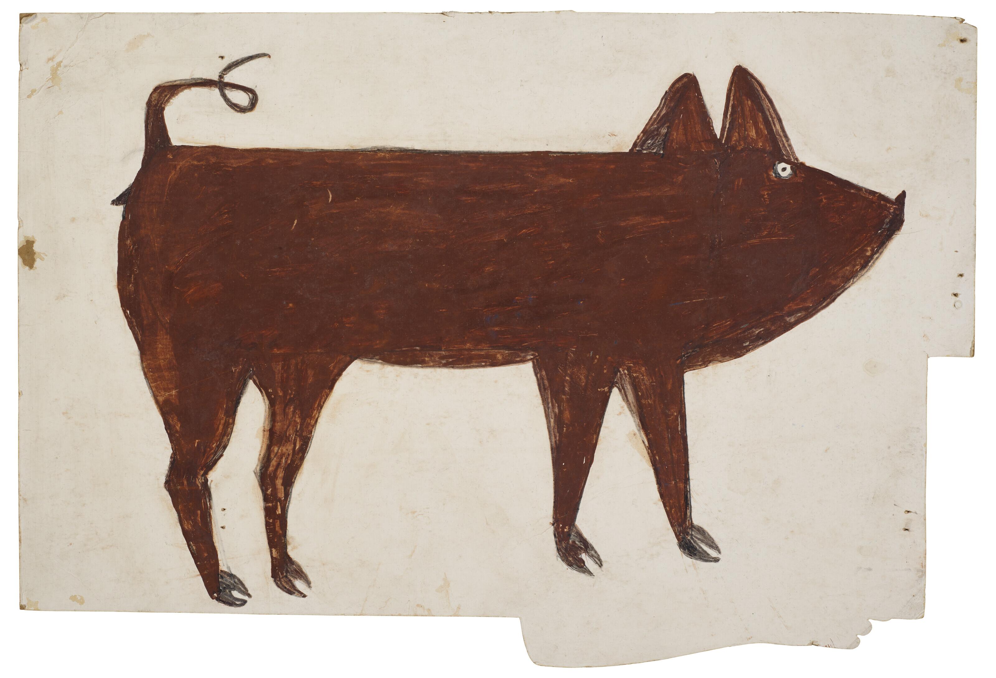 Bill Traylor - Brown Pig