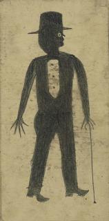 Bill Traylor - Man With Hat And Cane