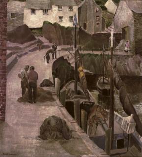 Billie Waters - Fishing nets at harbour, Cornwall
