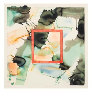 Billy Al Bengston - Venice Dracula Watercolor, 1972