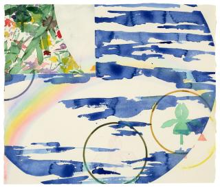 Billy Al Bengston - Watercolor (Lahaina)