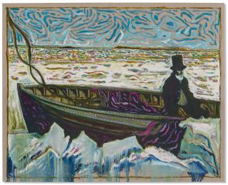 Billy Childish - Man on an icy sea (version z)