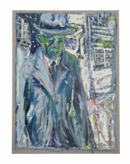 Billy Childish - Man Standing in a Snowy Street (2)