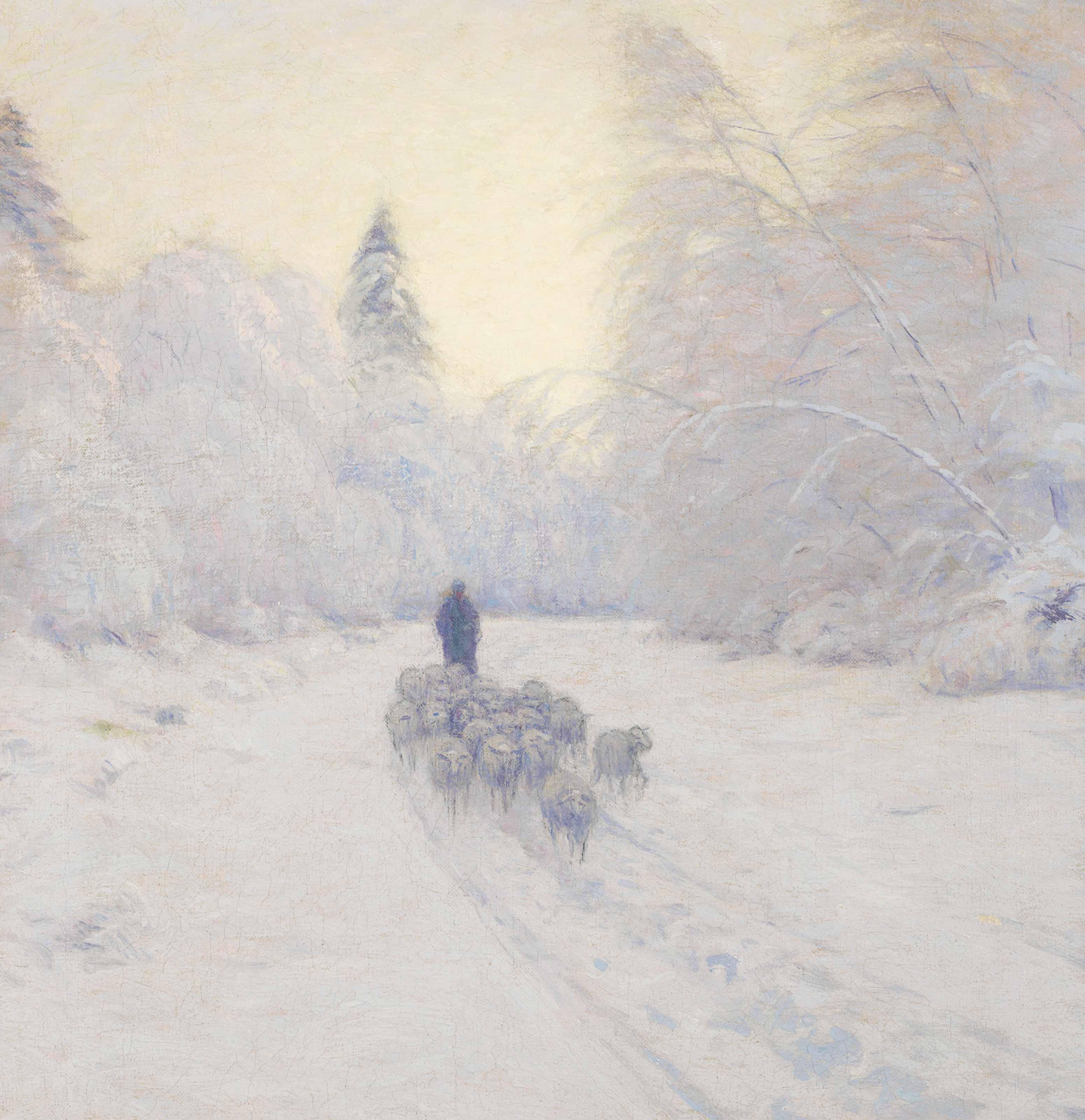 Birge Harrison - Snow Scene