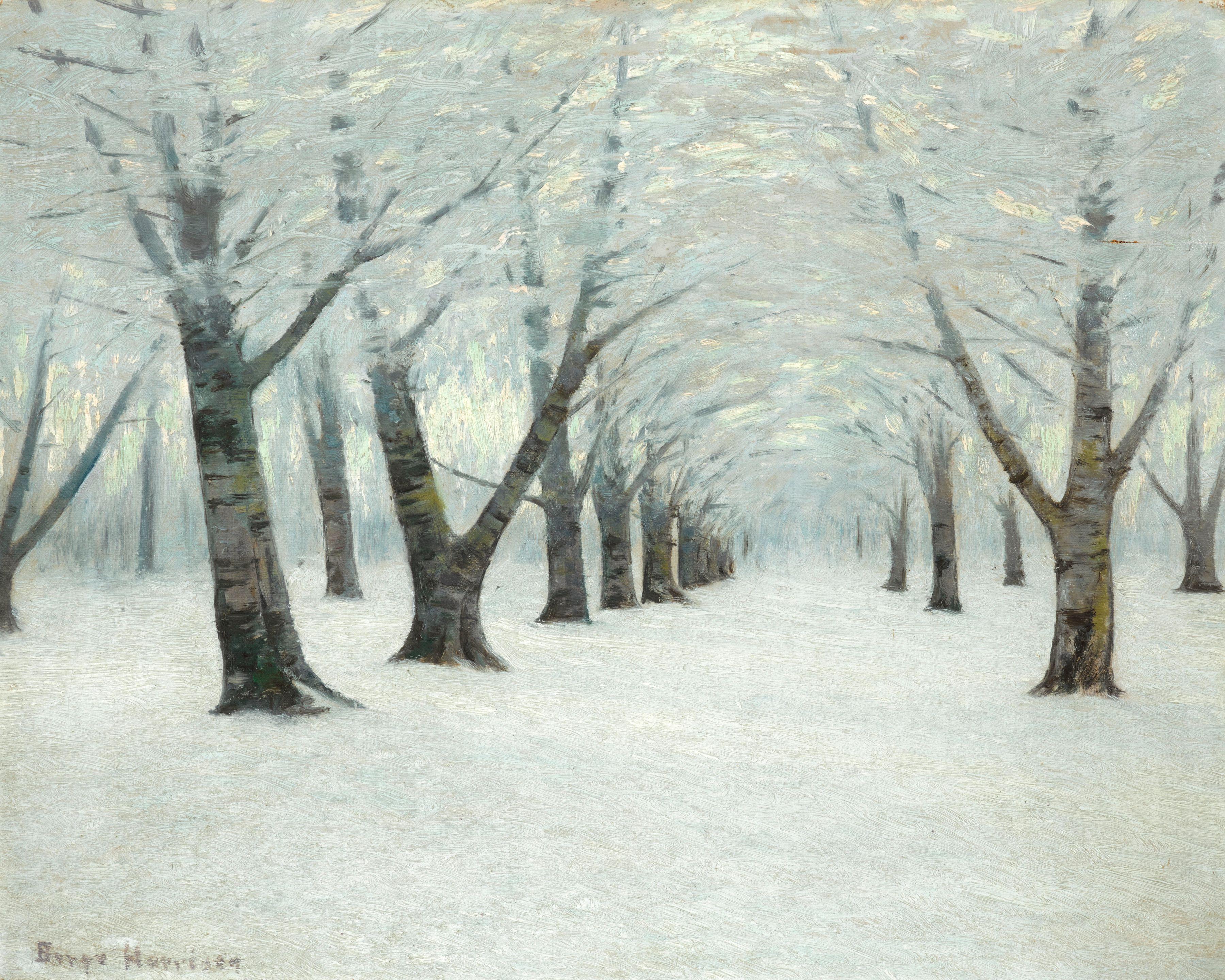 Birge Harrison - Tunnel of Trees in Winter