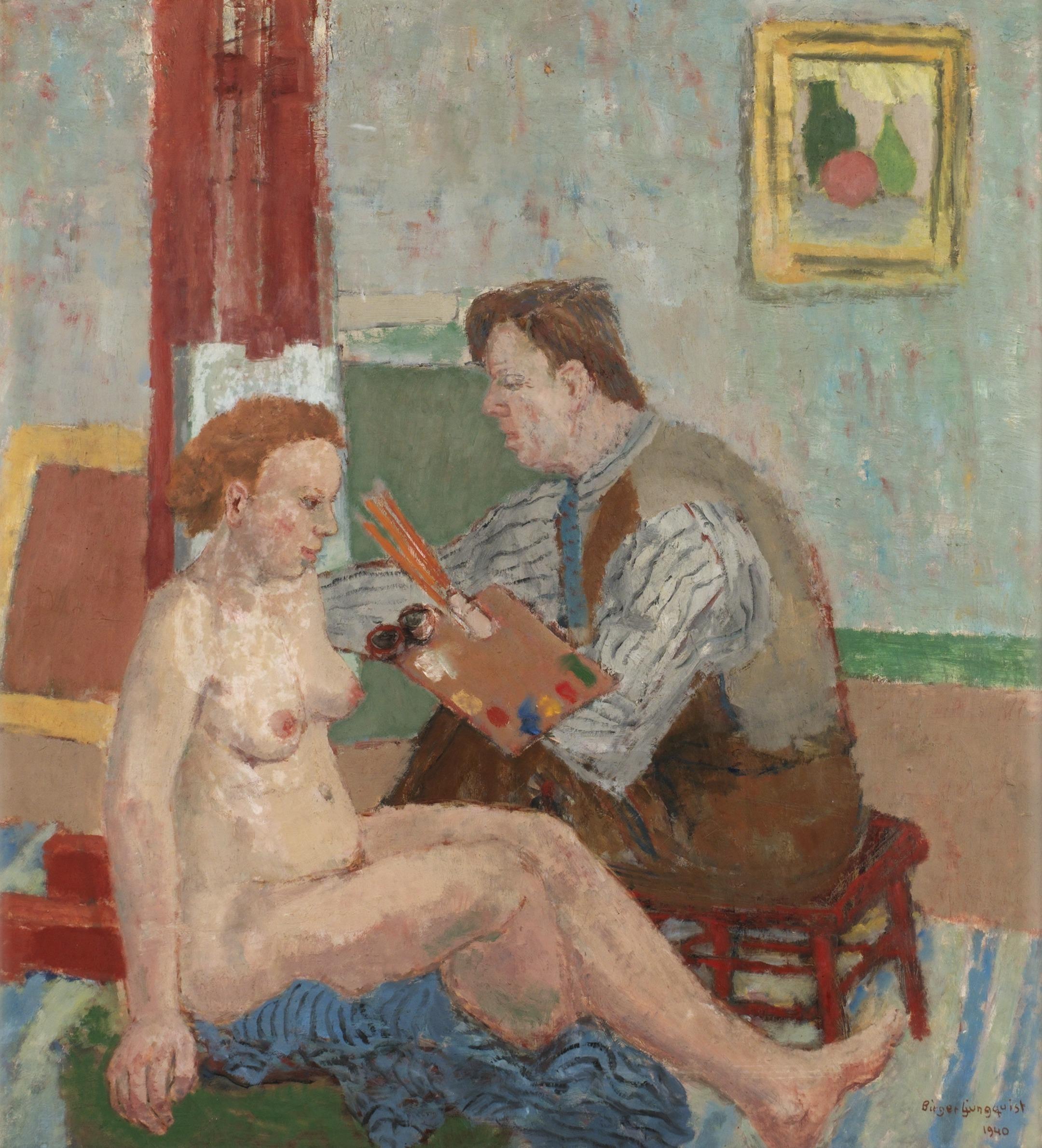 Birger Ljungquist - Målaren och hans modell