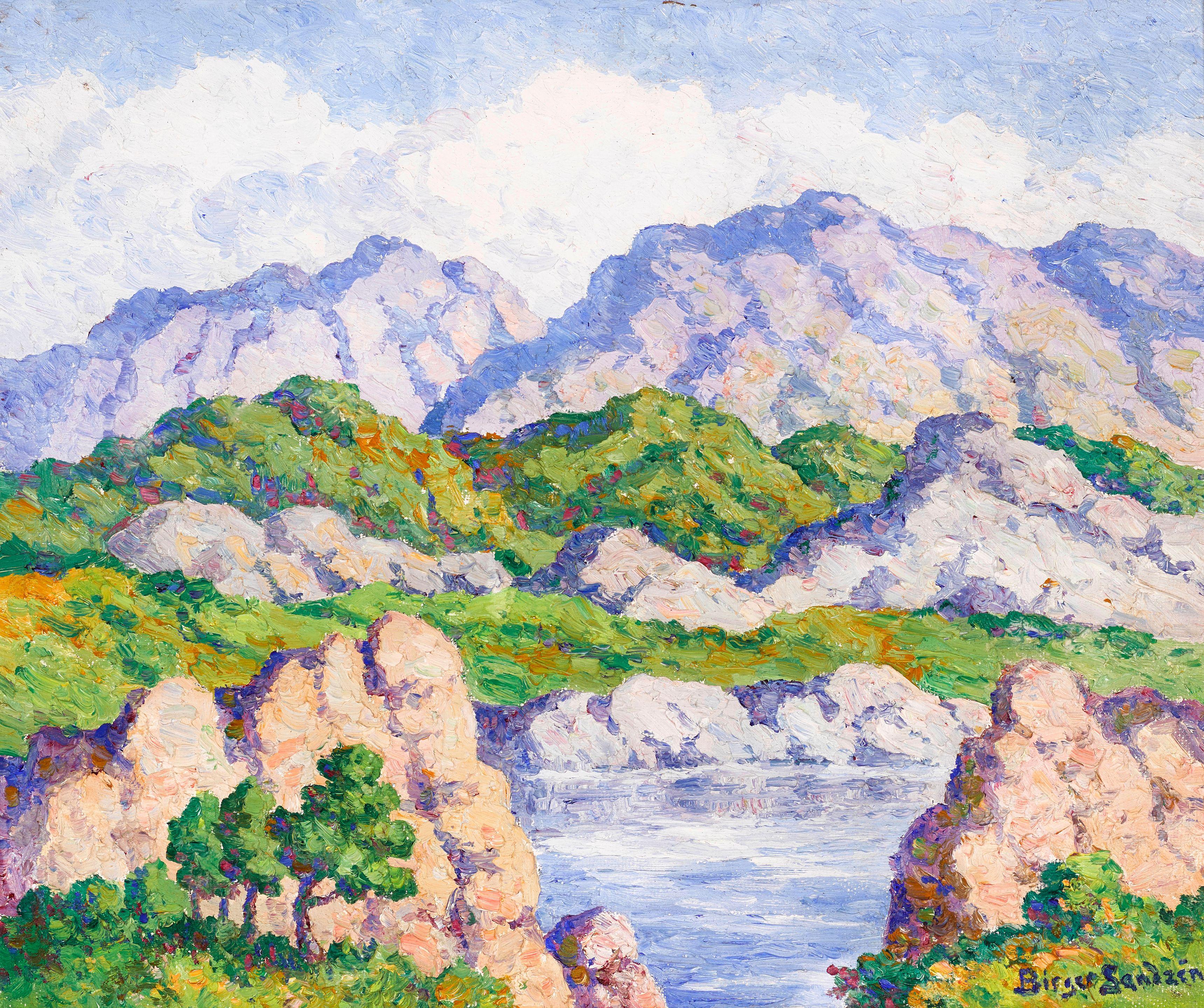 Birger Sandzén - In the Mountains, Rocky Mountain National Park, Colorado