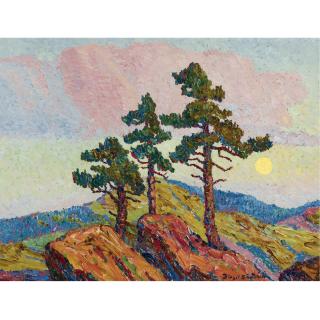 Birger Sandzen - Moonlight