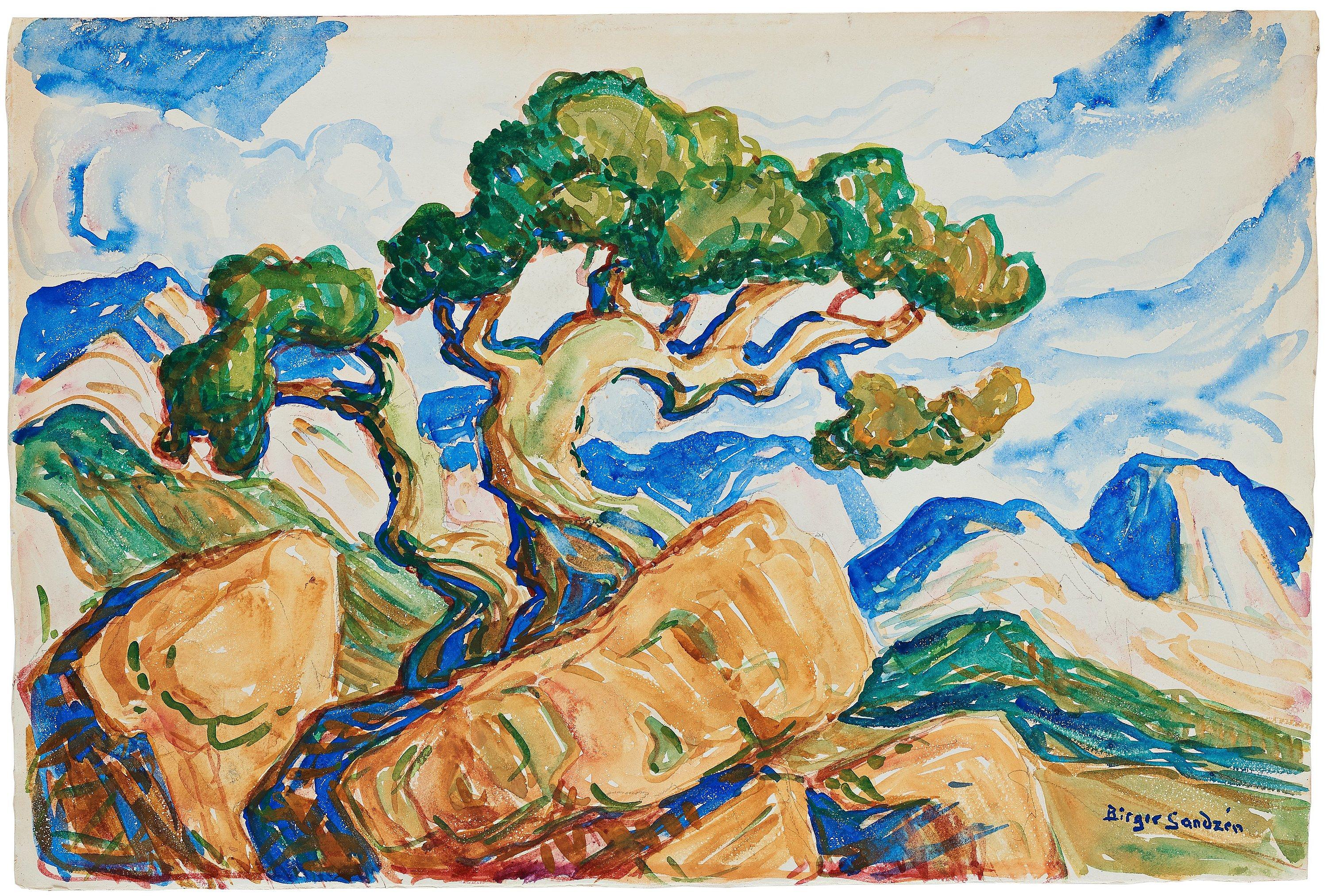 Birger Sandzén - North American landscape