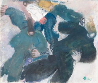 Birgit Broms - Ice skaters