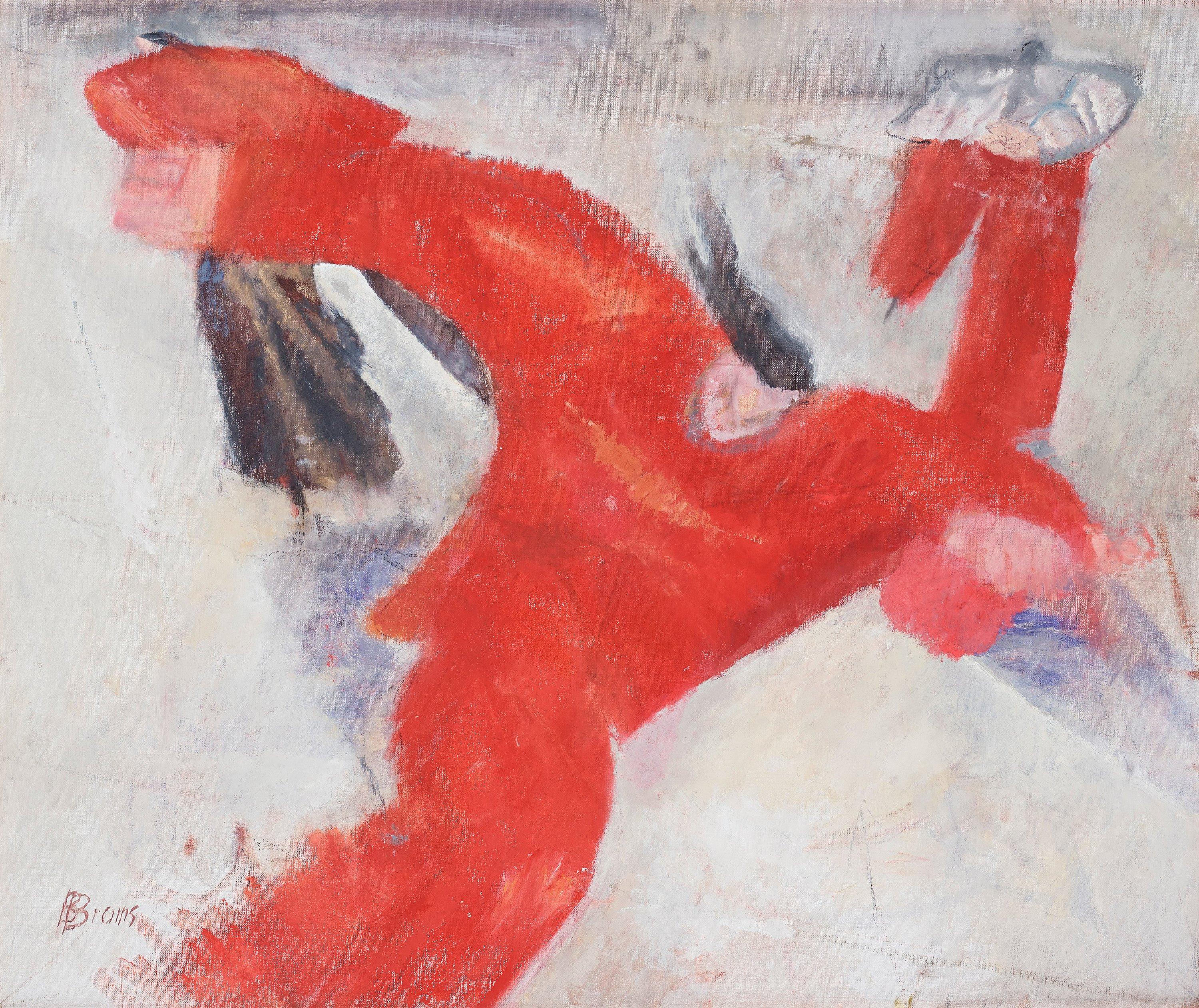 Birgit Broms - Ice skaters.